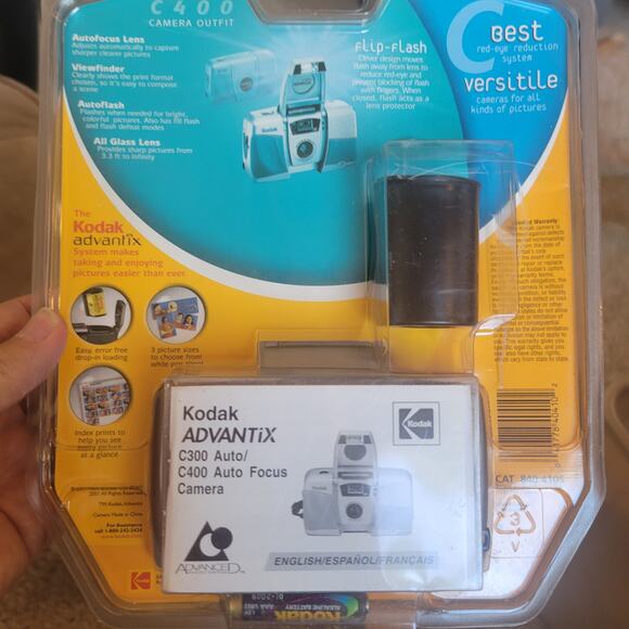 Kodak Advantix C400 Camera Outfit f5.6 22mm Ektanar Lens w Film NOS Sealed - Picture 3 of 16